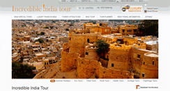 Desktop Screenshot of incredibleindiatour.net